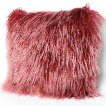 2017 popular curly lamb fur sofa cushion